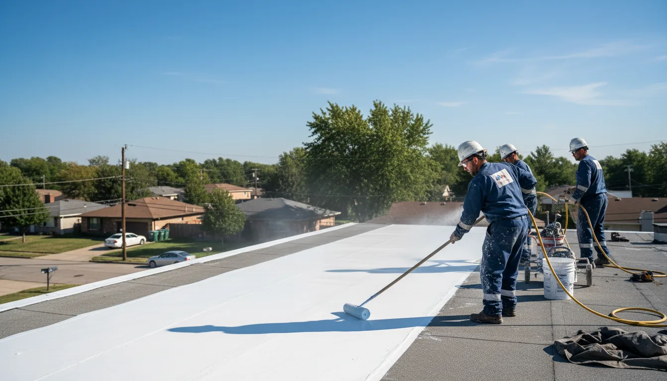 Commercial roof coating in Rock Cave, WV near me